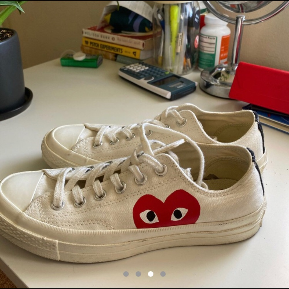 White Low Top Comme des Garçons Converse Play